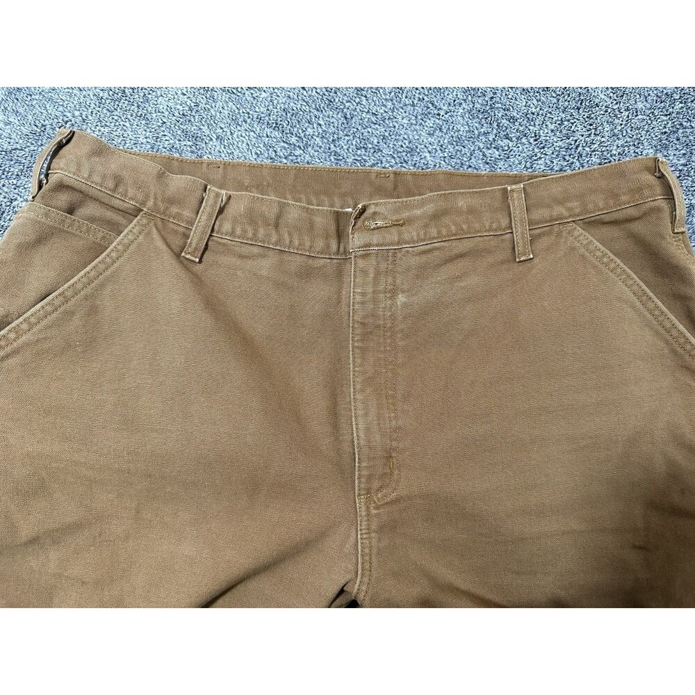 Carhartt Men’s Rugged Lined Dungarees Pants 42 X 30 Brown Duck